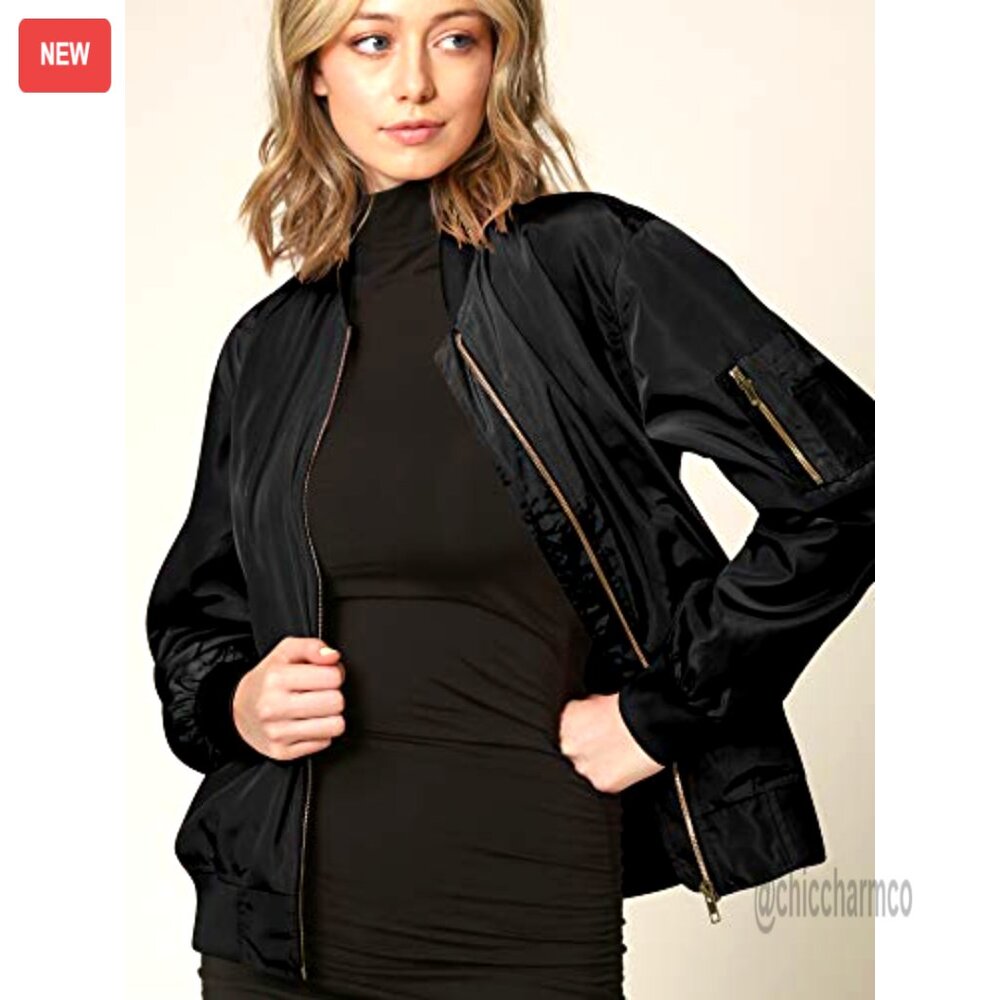 Classic Lightweight Bomber Jacket Multi Pocket Wi… - image 3